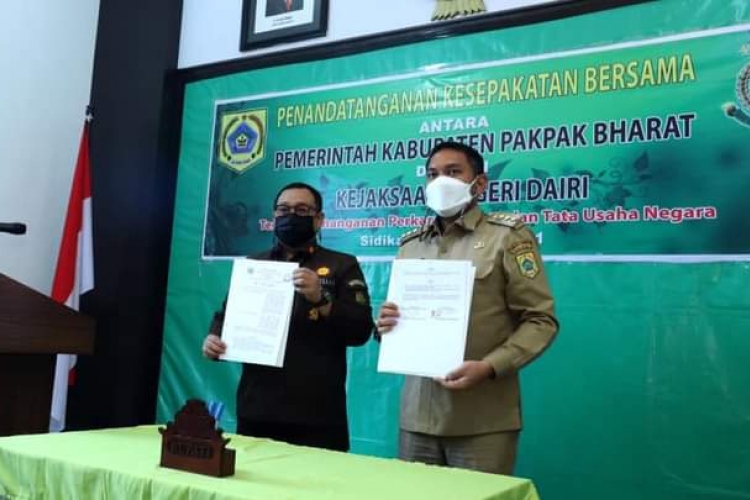 Pemkab Pakpak Bharat Dan Kejaksaan Dairi Jalin MoU