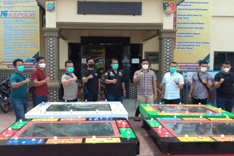 Polres Batubara Berhasil Amankan 4 Unit Mesin Tembak Ikan di Air Putih