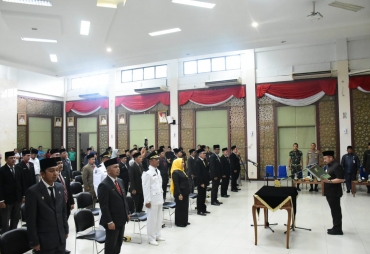 Bupati Kampar Lantik 47 Pejabat Administrator dan Pengawas