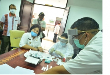 Bupati Karo dan Wakil Jalani Rapid Test