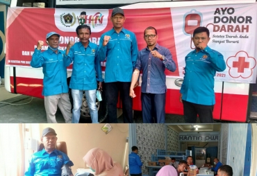Peringati Hari Pers Nasional PWI Bireuen Gelar Donor Darah