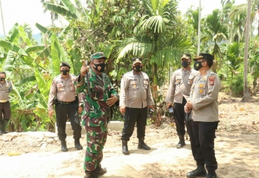 Dandim 0111 Bireuen Bersama Kapolres  Tinjau Lokasi TMMD Ke -110