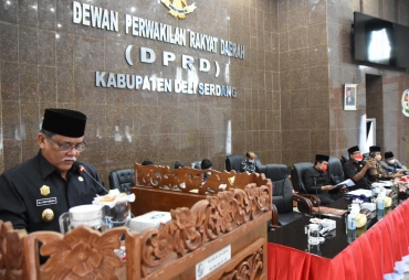 Terkait RAPBD Wabup Deli Serdang Sampaikan Jawaban Atas Pandangan Umum Fraksi