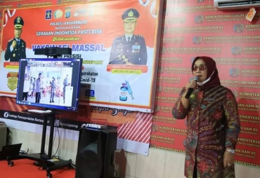 Wabup Labuhanbatu Saksikan Vaksinasi Massal di Lapas kelas IIA 