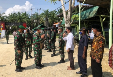 Pangdam IV/Diponegoro Kunjungi Satgas Pamtas RI-PNG Sektor Utara Yonmek 403/Wirasada Pratista
