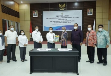 Bupati Asahan Serahkan Laporan Keuangan Pemerintah Daerah Unaudited TA 2021
