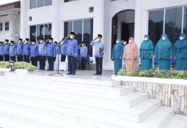 Bupati Asahan Pimpin Upacara Hari Kesadaran Nasional Sekaligus Hardiknas