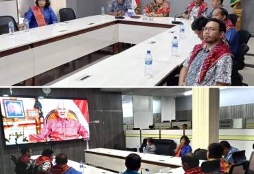 Bupati Karo Ikuti Upacara Peringatan Hari Lahir Pancasila Secara Daring