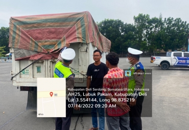 Antisipasi PMK Polresta Deli Serdang Lakukan Penyekatan Angkutan Ternak