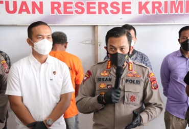 Kapolresta Deliserdang Konferensi Pers Kasus Penganiayaan Berat