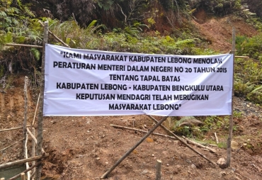 Demo, Lebong Tolak Pembangunan Daerah Tapal Batas
