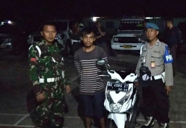 Tampak pelaku yang tertangkap