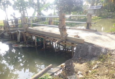 Jembatan yang dibangun melalui Dana Desa