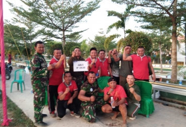 Anggota Koramil Mesuji Ikut Meriahkan Hut Bhayangkara
