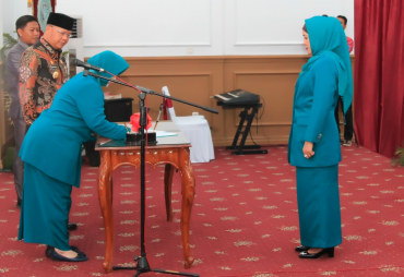 Pelantikan Ketua TP PKK Provinsi Bengkulu disaksikan oleh Gubernur 