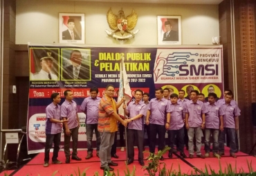 Pelantikan SMSI Bengkulu Kemajuan Era Siber