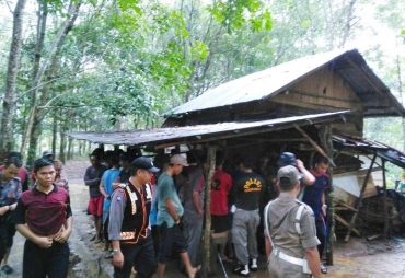 Pol PP Datangi Lokasi Pondok Maksiat