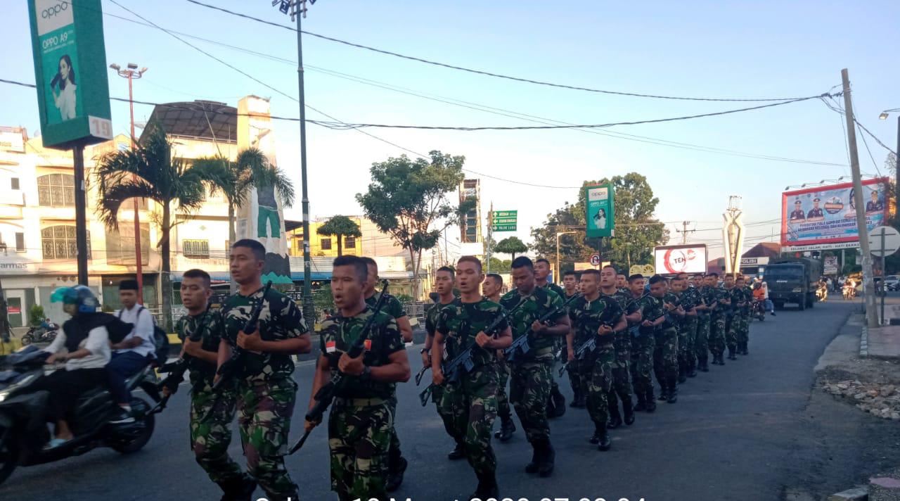 Personil Kompi Senapan C Yonif 126/KC Rutinkan Lari Pagi