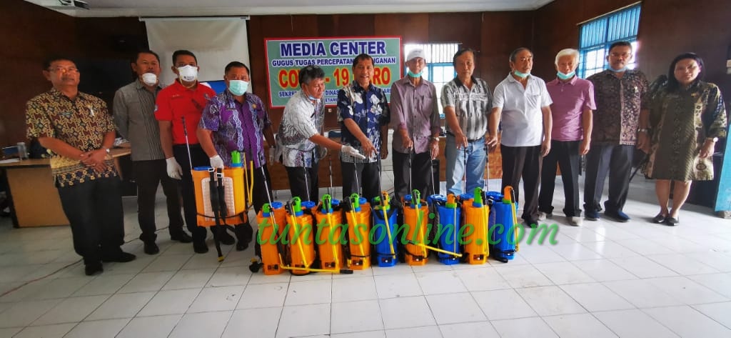 Gustu Karo Semprot Disinfektan di Kabajahe dan Sekitarnya
