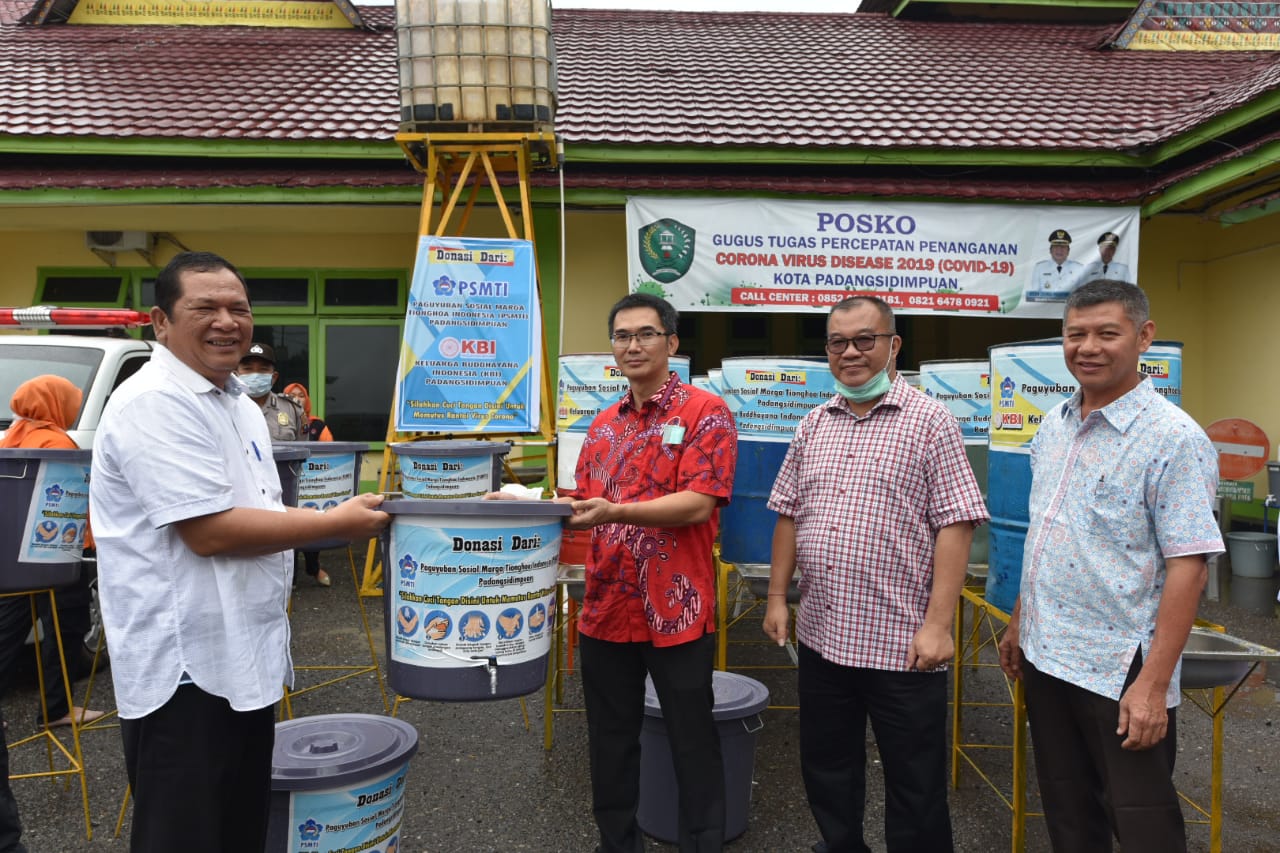 Sumbangsih PSMTI Bantu Pemkot Sidimpuan Antisipasi Corona
