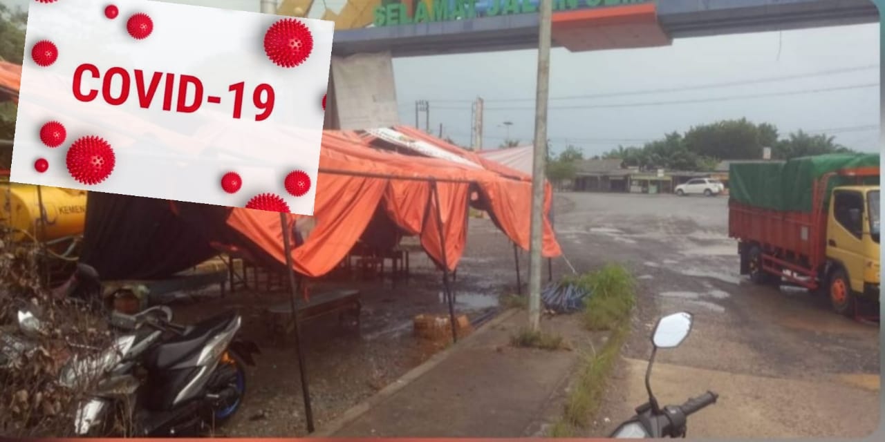 Tenda Darurat Posko Covid-19 Mesuji Rusak Diterjang Badai