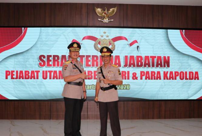 Sertijab di Mabes Polri Polda Bengkulu Dipimpin Kapolda Baru