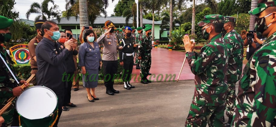 Forkopimda Karo Sambut Kedatangan Pangdam I/BB