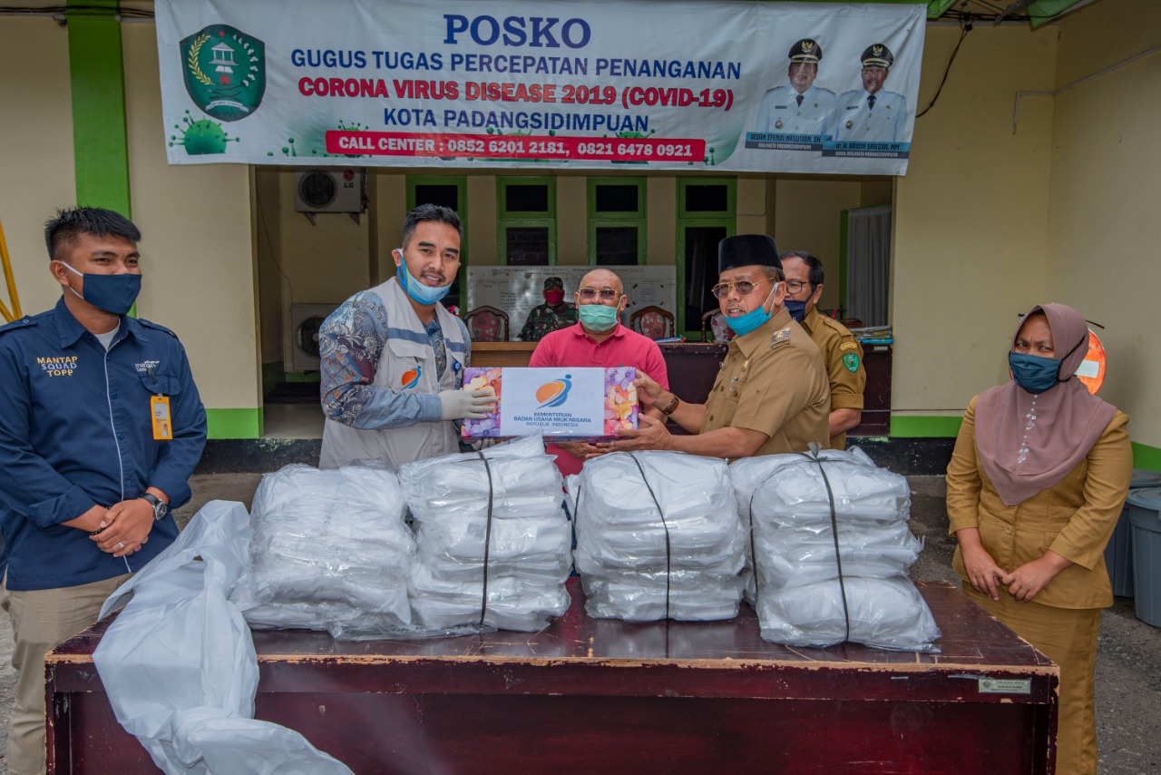 Peduli Penanganan Covid-19 PT Taspen Bantu Pemkot Sidimpuan