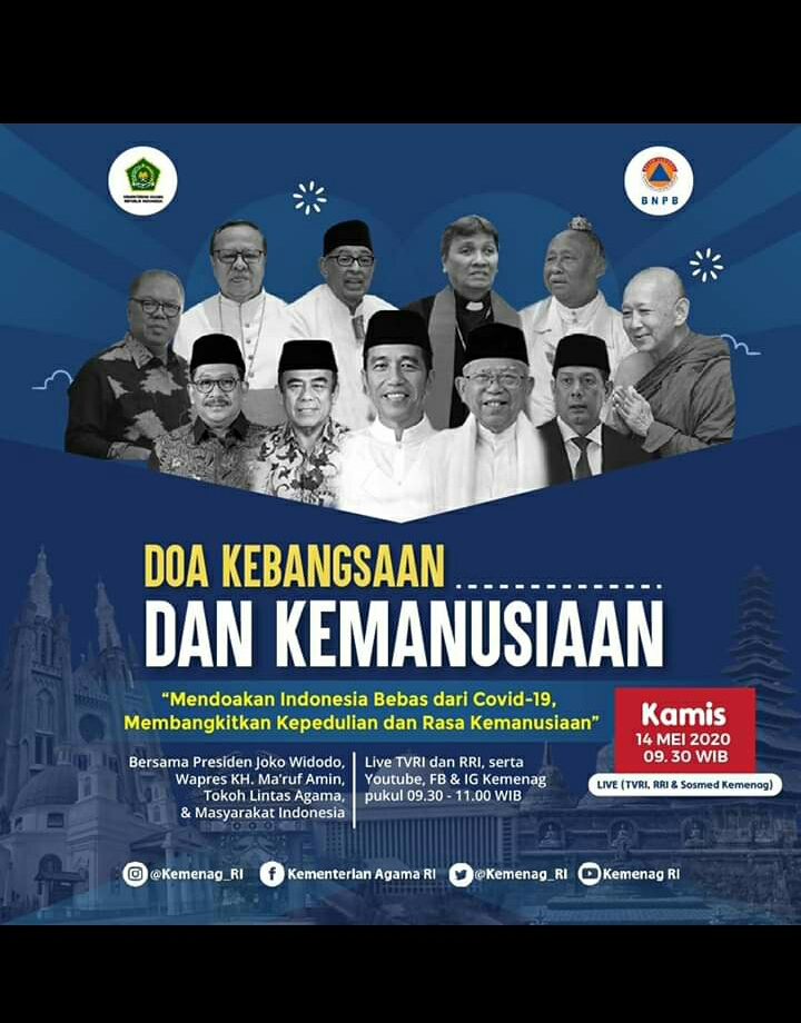 Gubernur Rohidin Minta Masyarakat Ikuti Doa Kebangsaan dan Kemanusiaan