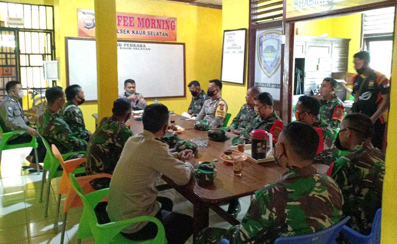 Perkuat Sinergitas Polsek Kaur Selatan Gelar Coffee Morning