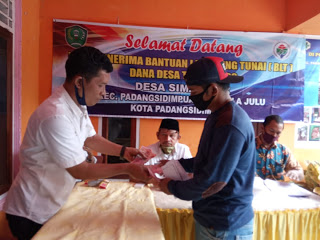 Pemdes Simatohir Salurkan BLT DD Kepada 68 KK