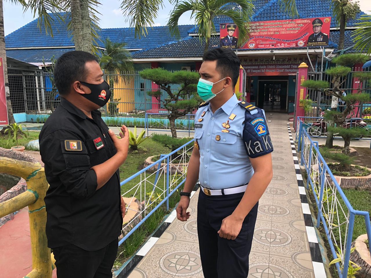 Ka- KPR Rutan Kelas I Medan Petrus Hutagalung saat di konfirmasi wartawan di Rutan Kelas I Medan pada Minggu 05/07/2020
