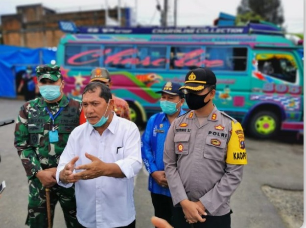 Bupati Karo dan Dandim 0205/TK Pantau Pendisiplinan Protokol Kesehatan