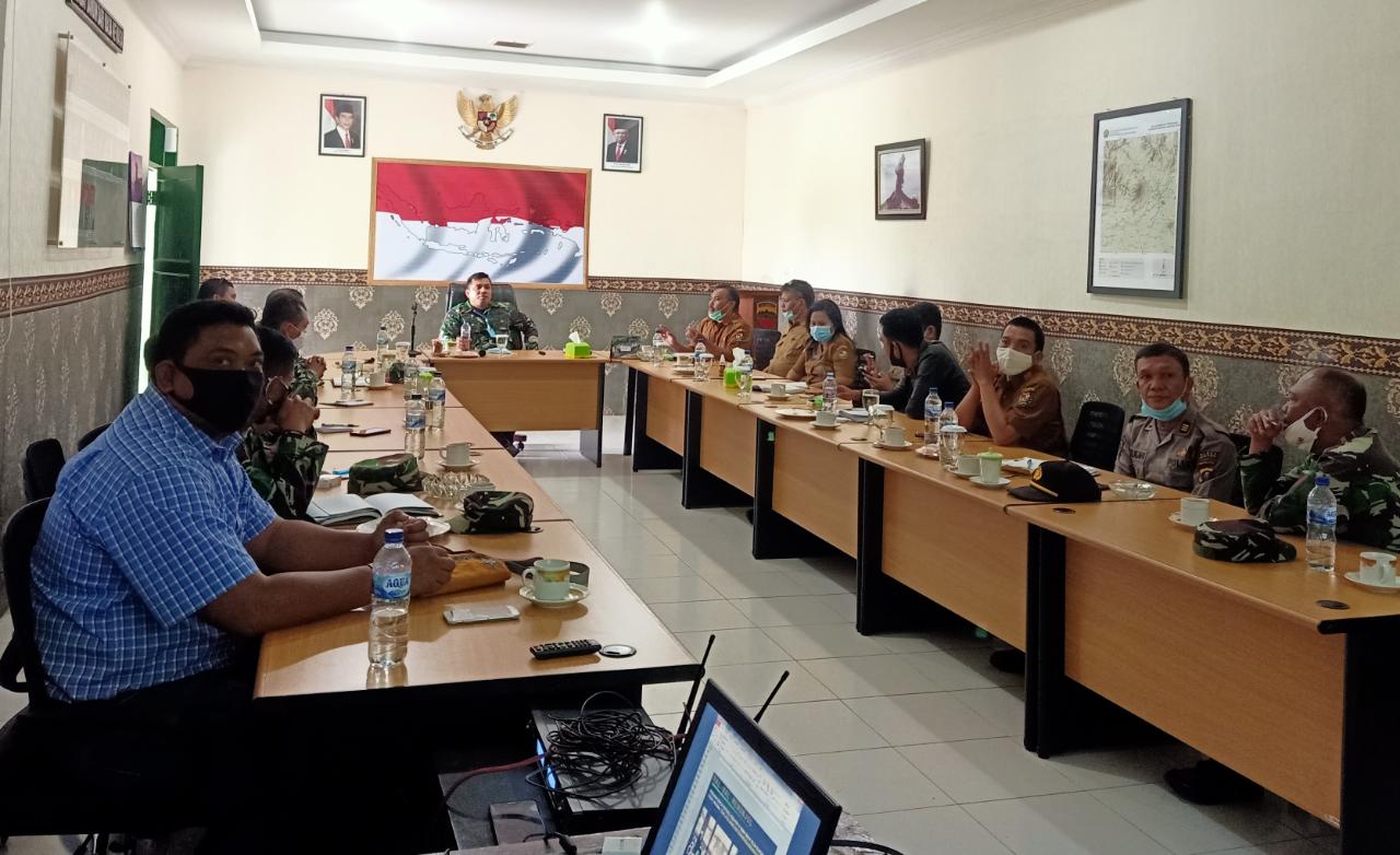 Dandim 0205/TK Pimpin Rapat Evaluasi Kinerja Covid-19