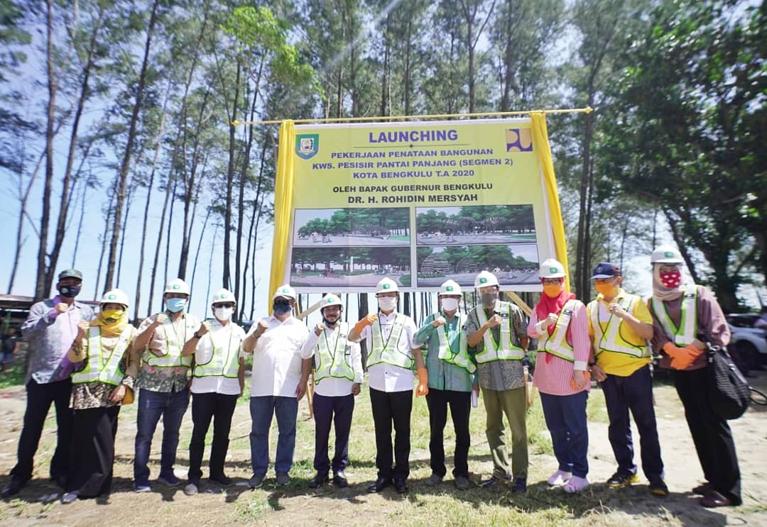 Penataan Pantai Panjang KemenPUPR dan Gubernur Rohidin Tata Pedagang dengan Kios