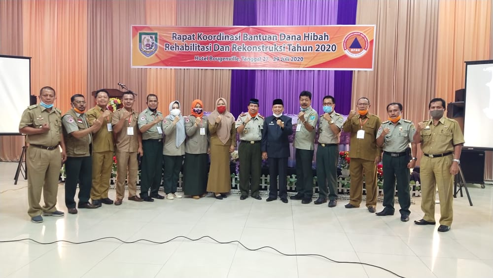 Rapat Koordinasi BPBD Pertegas Fungsi Dana Hibah Rehabilitasi dan Rekonstruksi