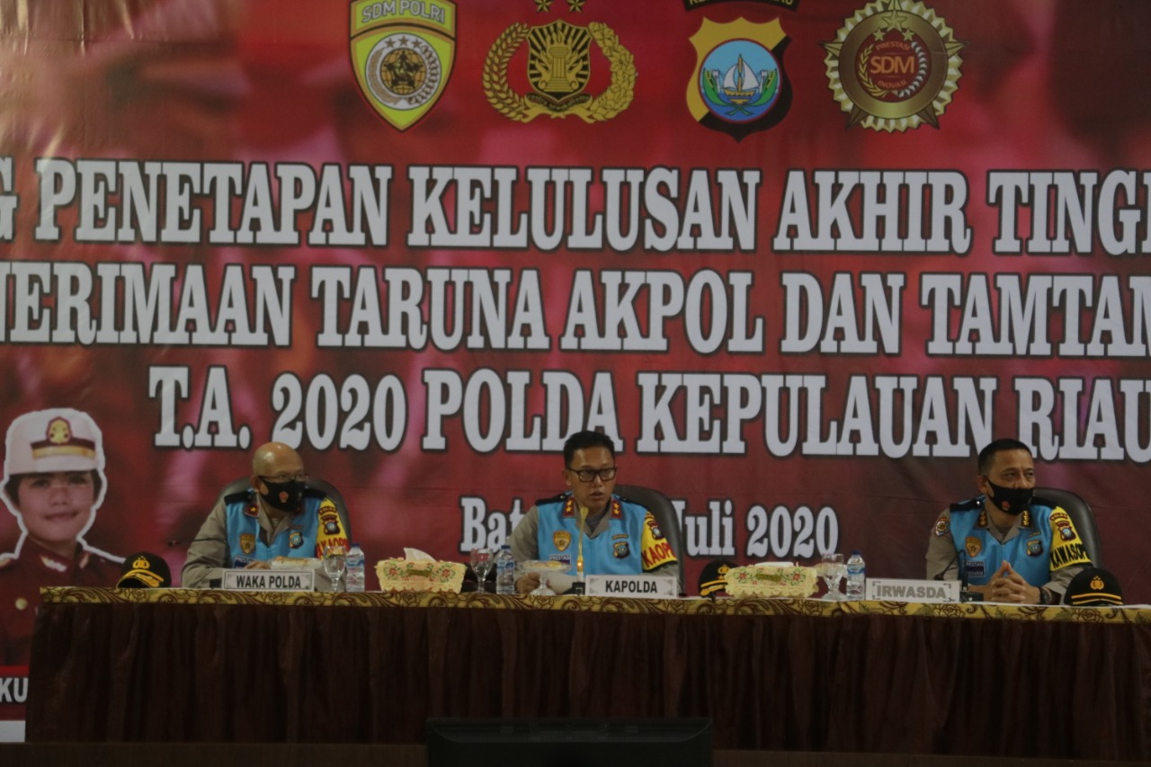 Kapolda Kepri Pimpin Sidang Kelulusan Akhir Tamtama dan Akpol