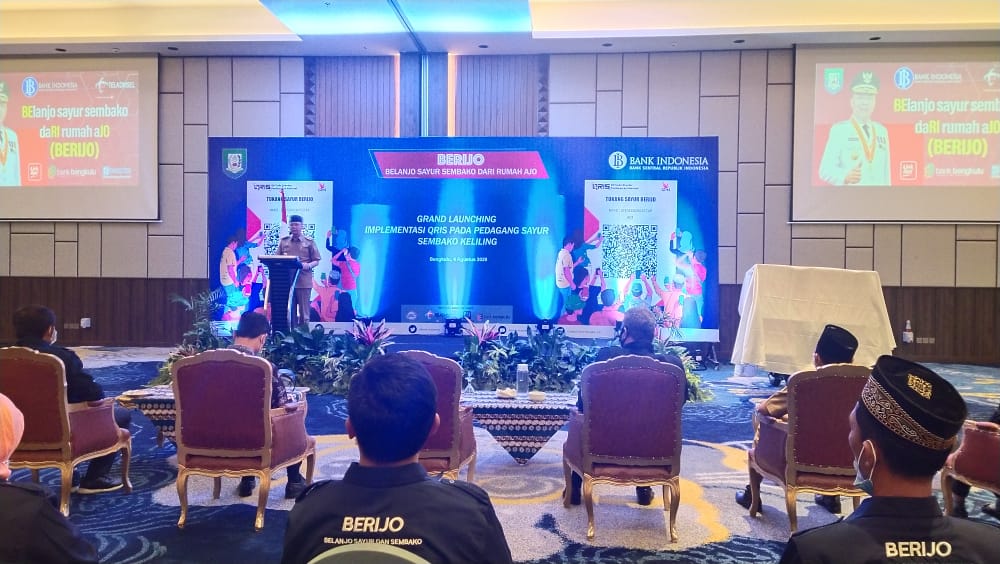Lauching Aplikasi Berijo Gubernur Rohidin Bantu Pedagang Sayur Jualan Secara Online