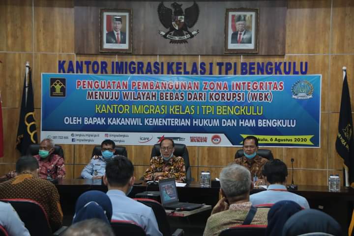 Imigrasi Bengkulu Bangun Zona Integritas Bebas dari Korupsi
