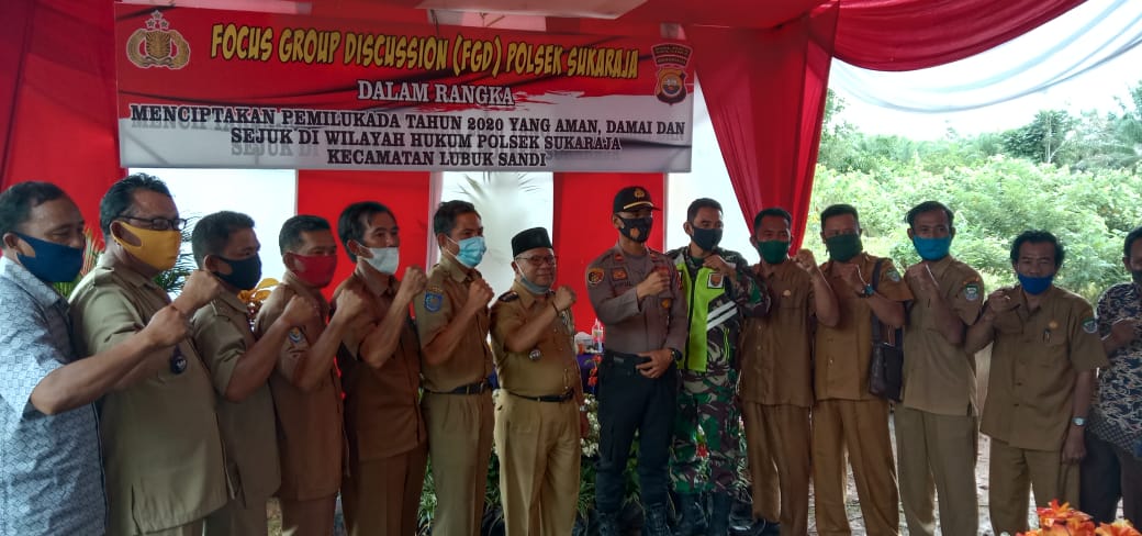 Gelar FGD Polsek Sukaraja Jalin Sinergitas Sukseskan Pilkada