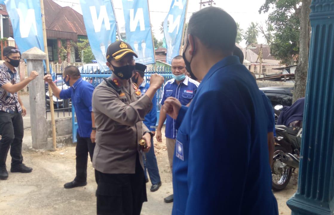 Jalin Silaturrahmi Kapolres Kunjungi DPD PAN Tapanuli Selatan