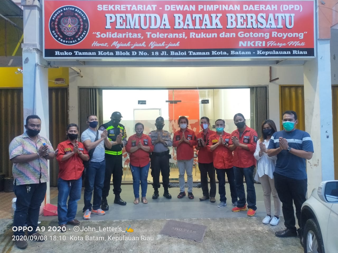 Kanit Binmas Kunjungan Silaturrahmi ke Sekretariat DPD PBB Kepri