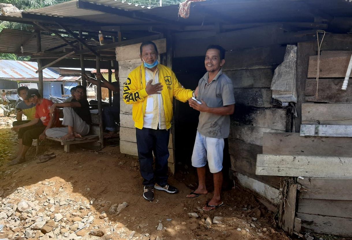 Walikota Sidimpuan Sambangi Korban Banjir di Labuhan Rasoki