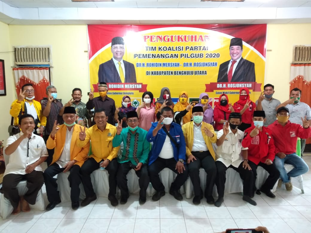 Kukuhkan Tim Pemenangan BU Rohidin Bangkitkan Semangat Koalisi