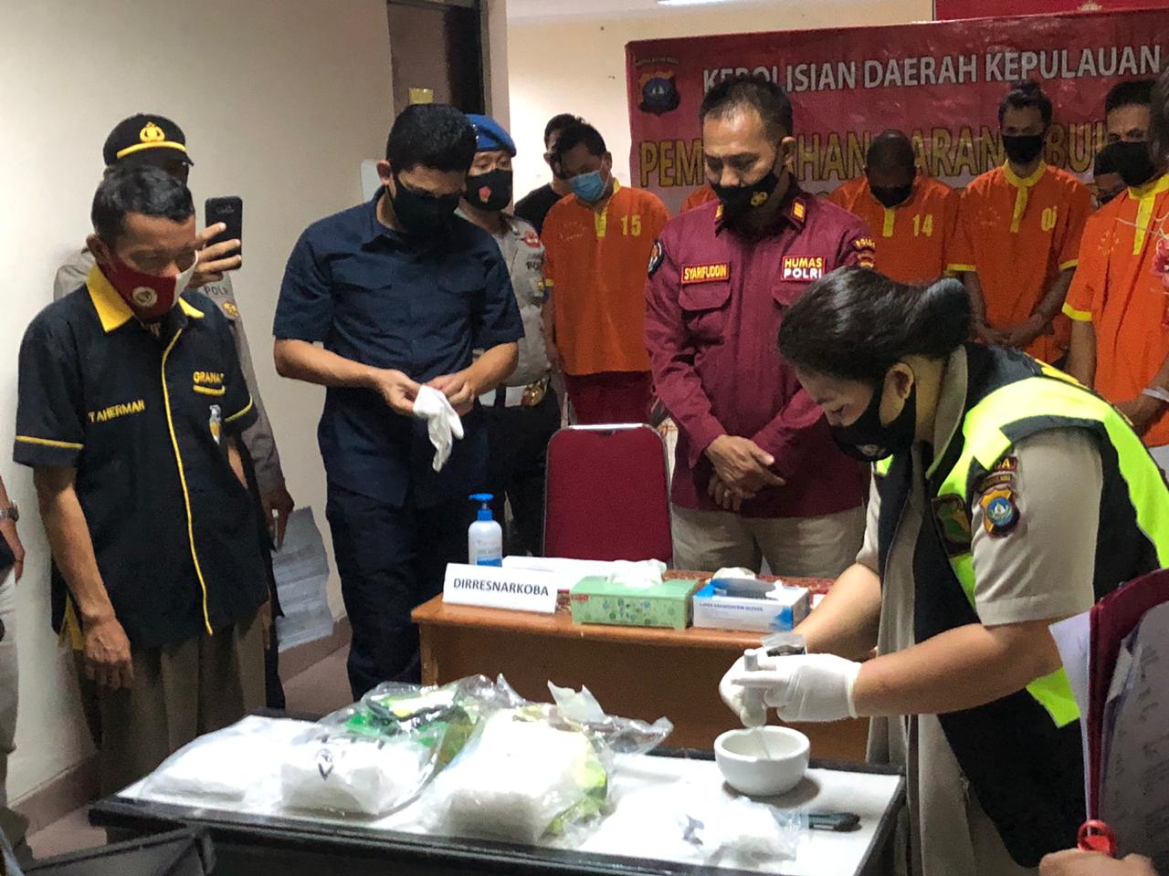 Polda Kepri Kembali Musnahkan Narkotika Jenis Sabu