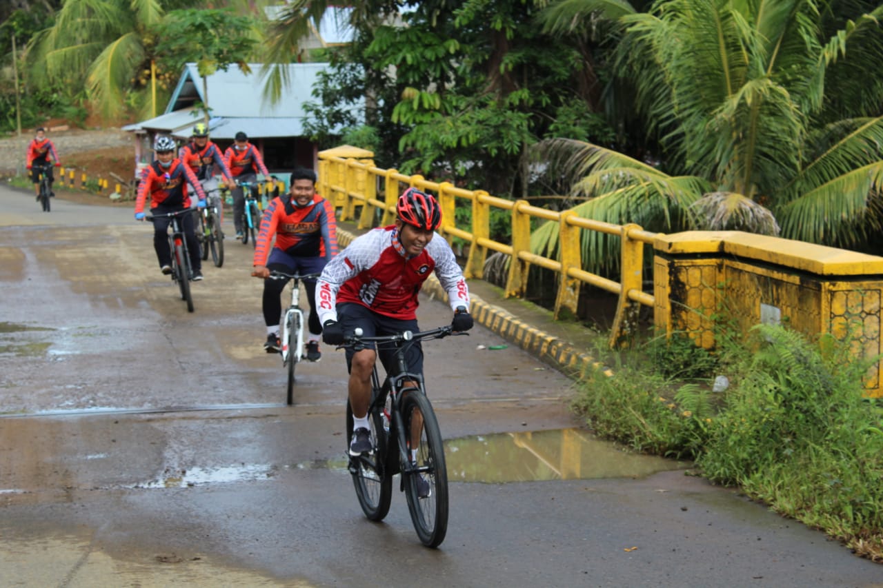 Kapolres Mukomuko bersama Dandim 0428 dan Kejari Gowes Bersama