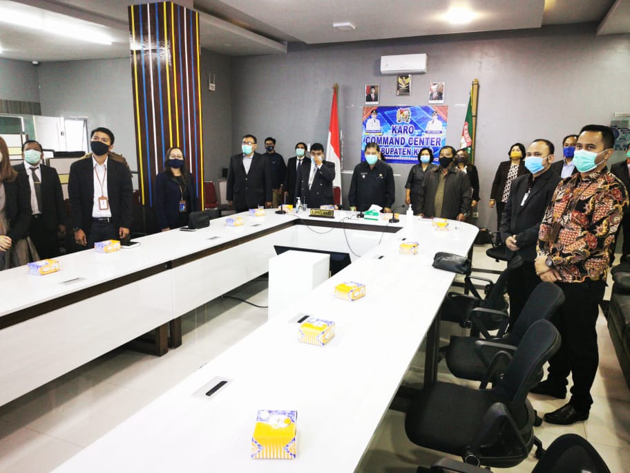 Secara Virtual Gubernur Sumtera Utara Kukuhkan TPAKD Karo