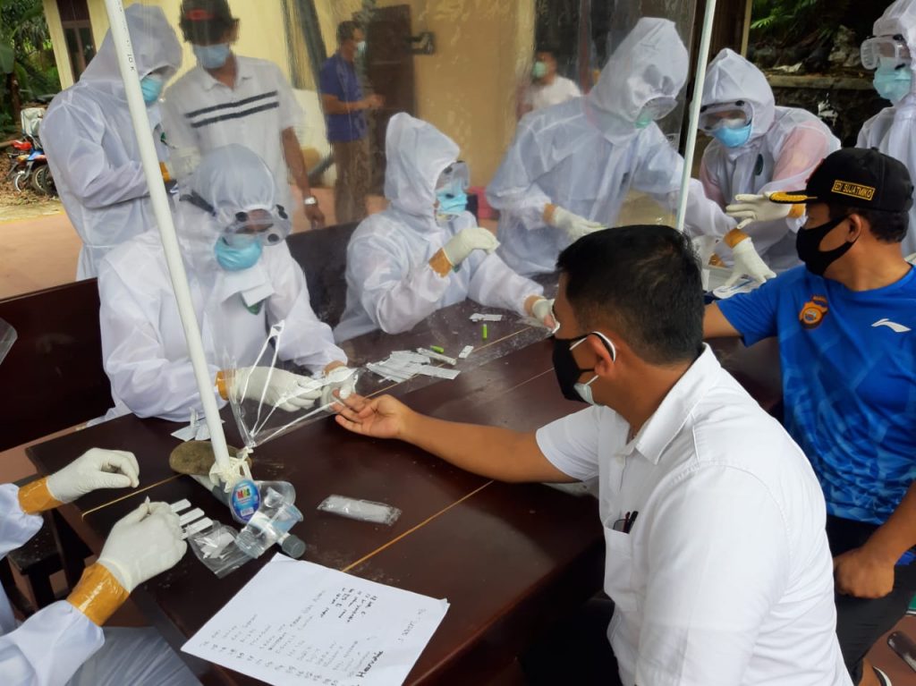 Cegah Penyebaran Covid 19, Polda Bengkulu Gelar Rapid Tes