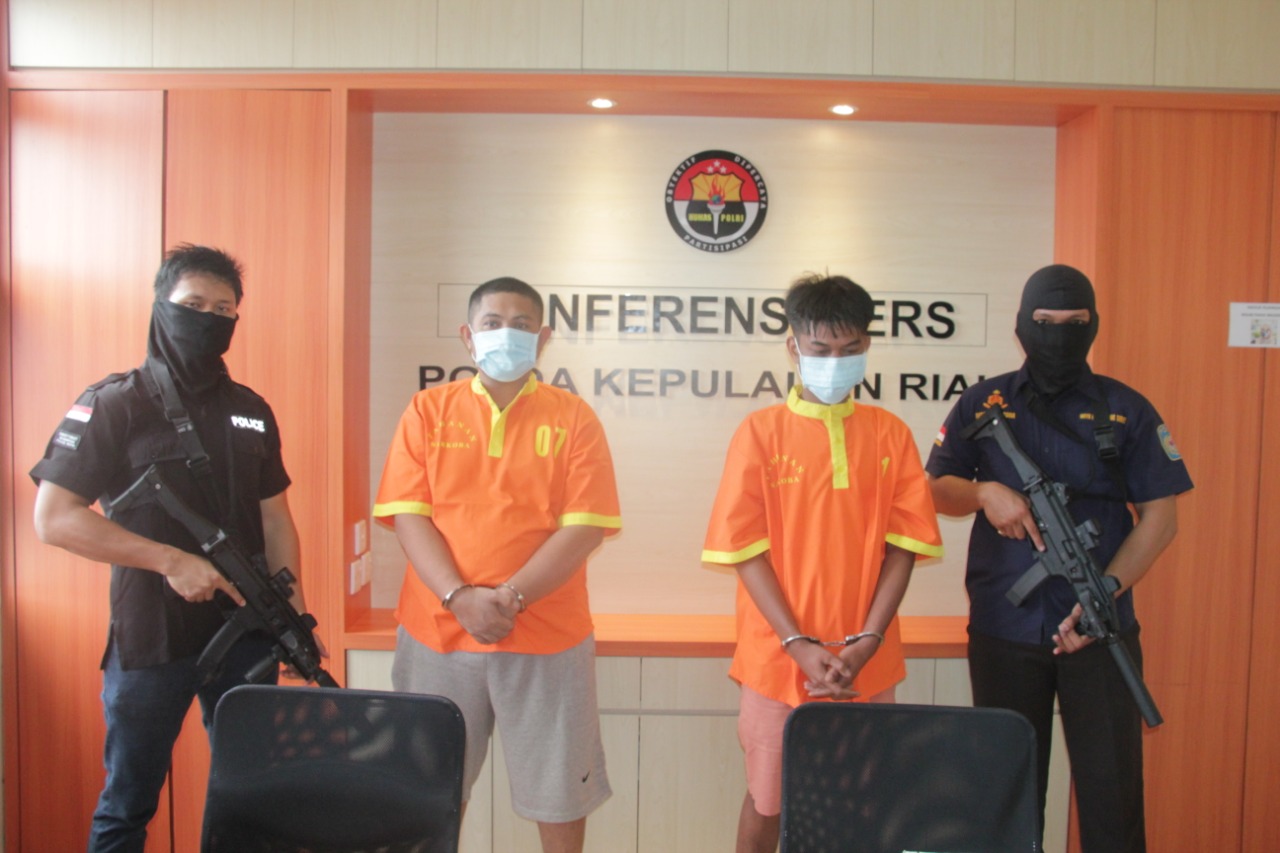 Diiming-Imingi Pekerjaan Dua Kurir Sabu Ditangkap Dir Resnarkoba Polda Kepri