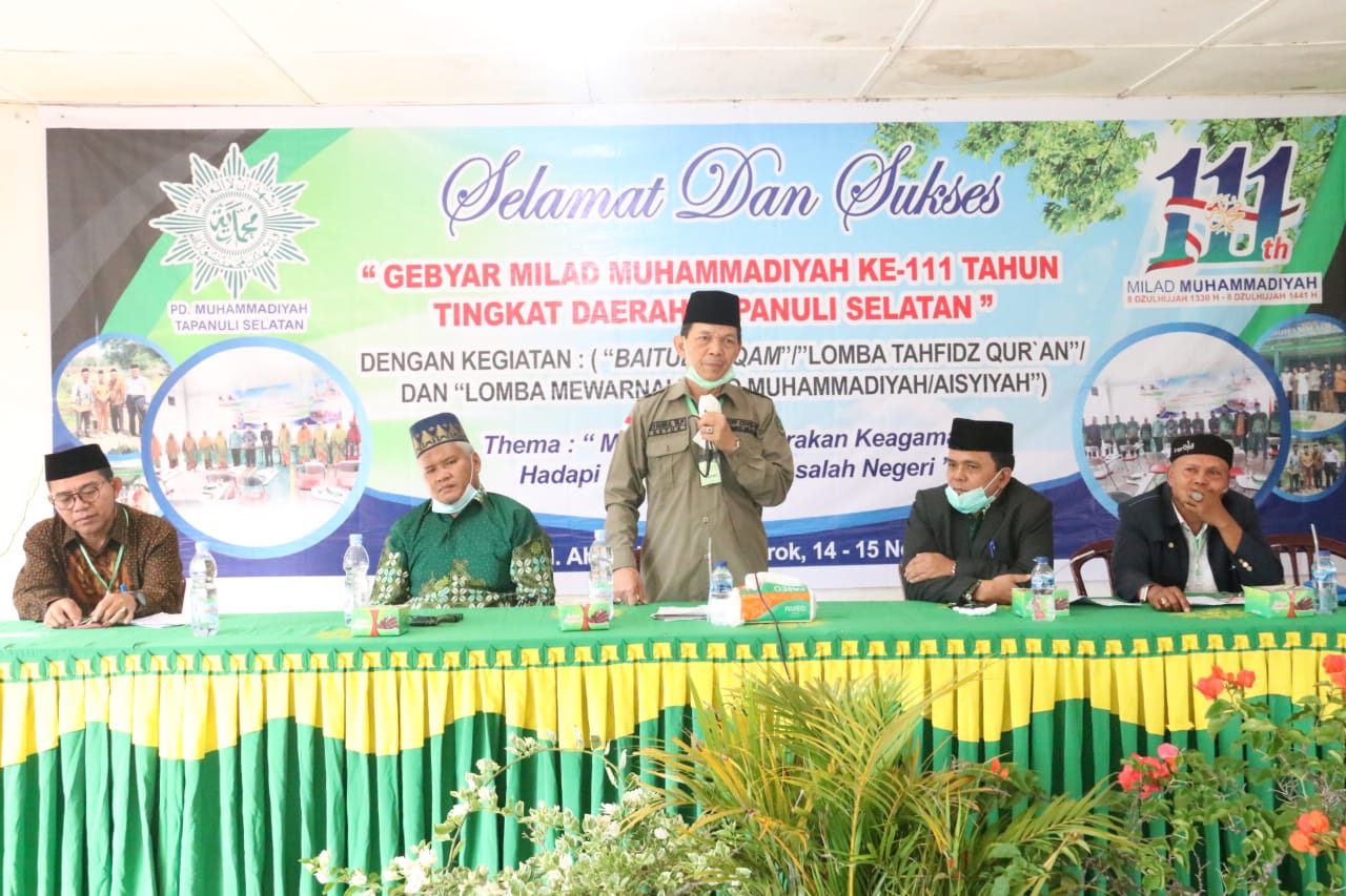 Bupati Tapsel: Muhammadiyah Miliki Kontribusi Besar Bagi Bangsa